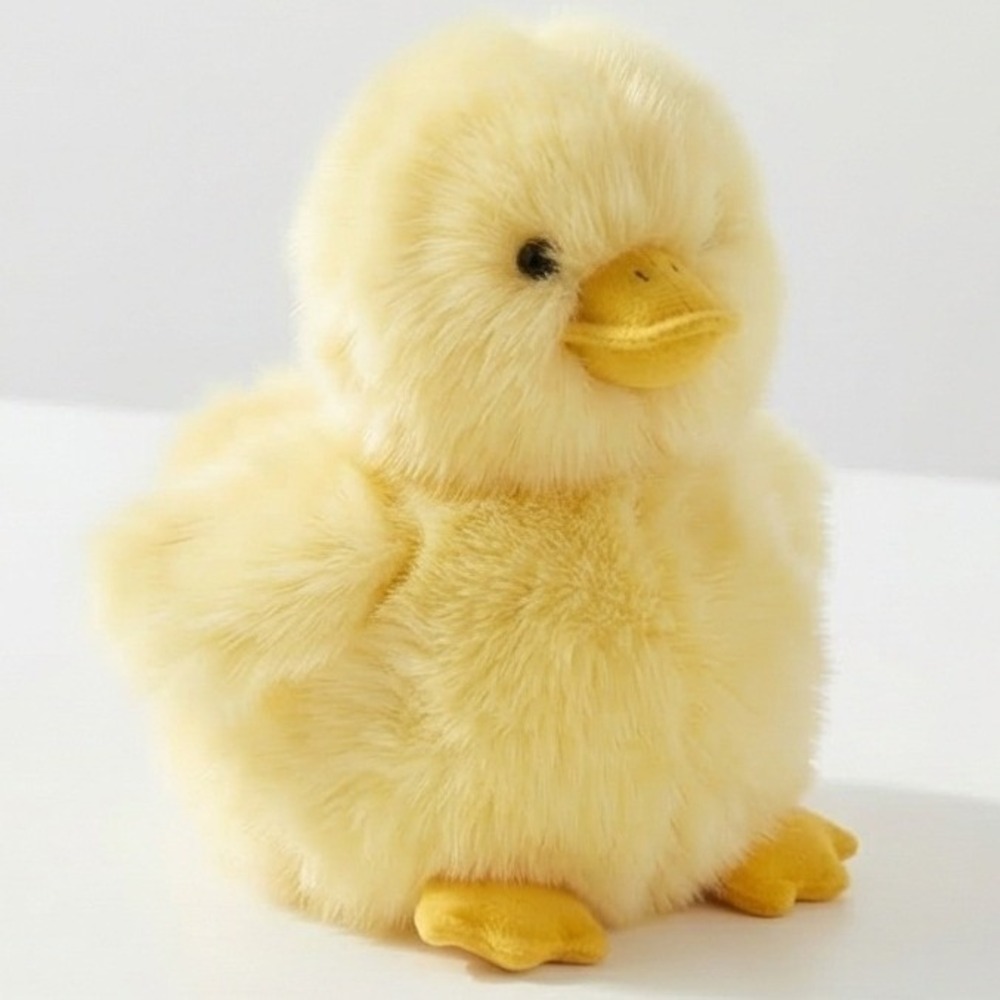 Wishpets Fluffy Yellow Duckling Plush Stuffed Animal Vintage 1999 32011